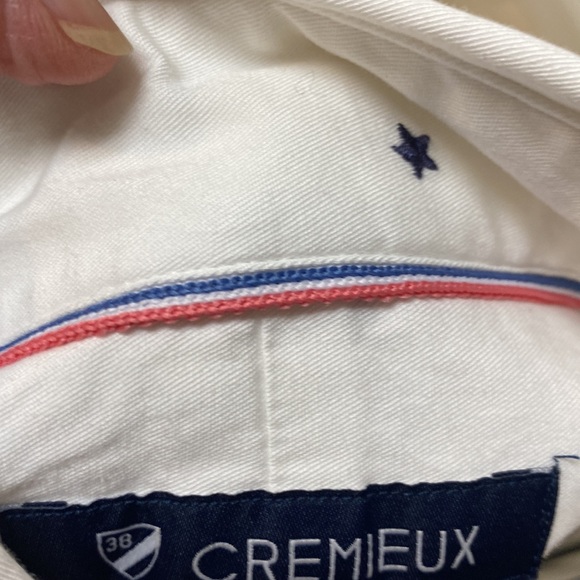 Daniel Cremieux Classics Mens Sz Small White Blue Stars Shirt - Picture 2 of 16